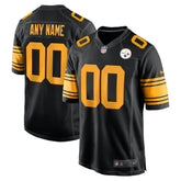 NFL Pittsburgh Steelers Alternate Custom Game Jersey - Black