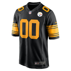 NFL Pittsburgh Steelers Alternate Custom Game Jersey - Black