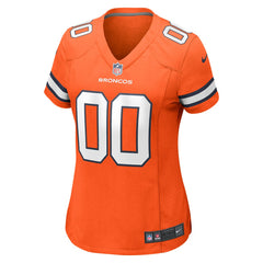 NFL Denver Broncos Women's Alternate Custom Game Jersey - Orange