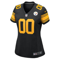 NFL Pittsburgh Steelers Women's Alternate Custom Game Jersey - Black