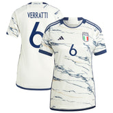 Marco Verratti Italy National Team Women's 2023 Away Replica Jersey White