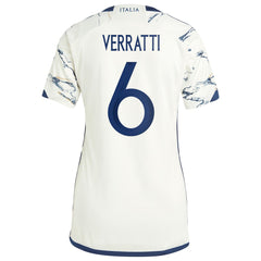Marco Verratti Italy National Team Women's 2023 Away Replica Jersey White
