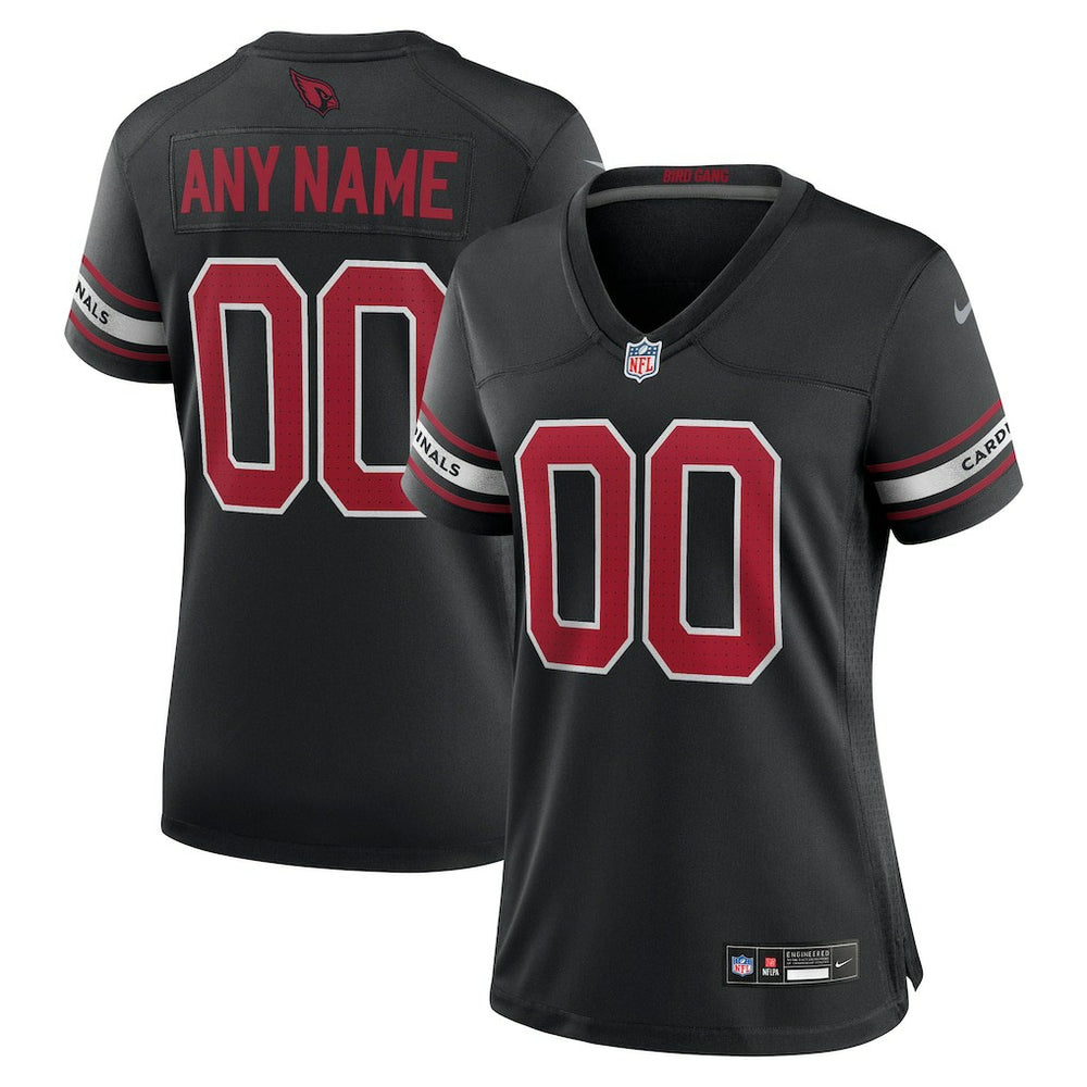 NFL Arizona Cardinals Women's Alternate Custom Game Jersey - Black