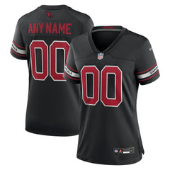 NFL Arizona Cardinals Women's Alternate Custom Game Jersey - Black