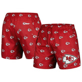 Kansas City Chiefs Pro Standard Allover Print Mini Logo Shorts Red