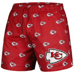 Kansas City Chiefs Pro Standard Allover Print Mini Logo Shorts Red