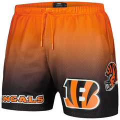 Cincinnati Bengals Pro Standard Ombre Mesh Shorts Black/Orange