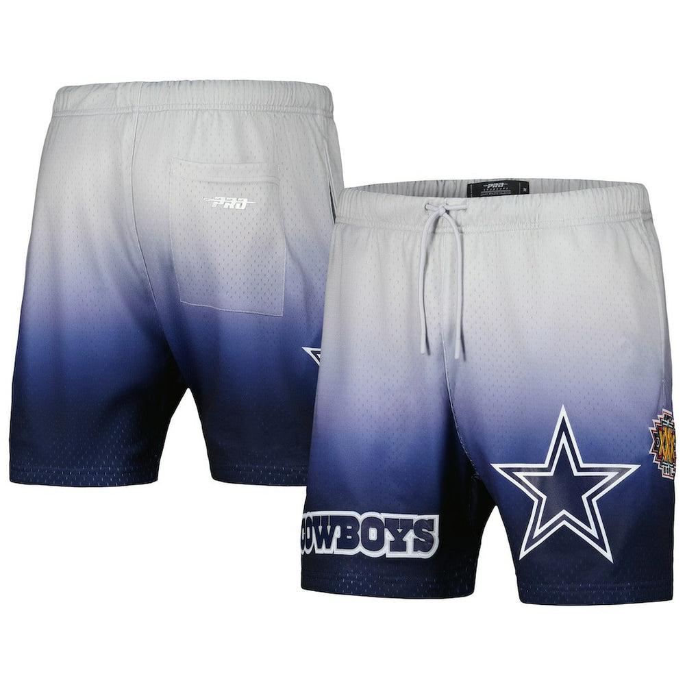 Dallas Cowboys Pro Standard Ombre Mesh Shorts Navy/Silver