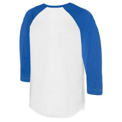 Los Angeles Dodgers Tiny Turnip Women's Bronto 3/4-Sleeve Raglan T-Shirt - White/Royal T-shirts