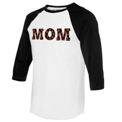 San Francisco Giants Tiny Turnip Women's Logo Mom 3/4-Sleeve Raglan T-Shirt - White/Black T-shirts