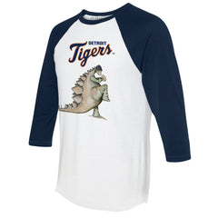 Detroit Tigers Tiny Turnip Unisex Stega 3/4-Sleeve Raglan T-Shirt - White/Navy T-shirts