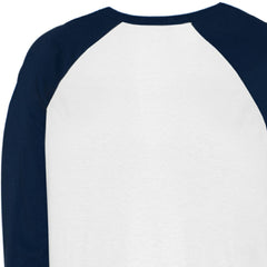 Minnesota Twins Tiny Turnip Unisex Sundae Helmet 3/4-Sleeve Raglan T-Shirt - White/Navy T-shirts