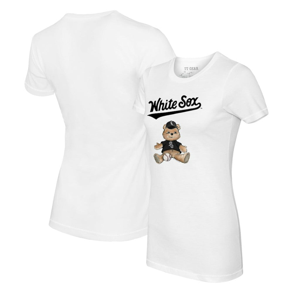 Chicago White Sox Tiny Turnip Women's Teddy Boy T-Shirt - White T-shirts