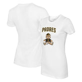 San Diego Padres Tiny Turnip Women's Teddy Boy T-Shirt - White T-shirts