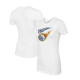 Los Angeles Dodgers Tiny Turnip Women's Fastball T-Shirt - White T-shirts