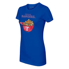Texas Rangers Tiny Turnip Women's Nacho Helmet T-Shirt - Royal T-shirts