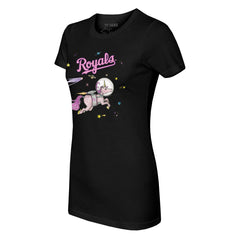 Kansas City Royals Tiny Turnip Women's Space Unicorn T-Shirt - Black T-shirts