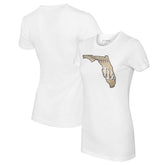 Tampa Bay Rays Tiny Turnip Women's State Outline T-Shirt - White T-shirts