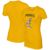 San Diego Padres Tiny Turnip Women's TT Rex T-Shirt - Gold T-shirts