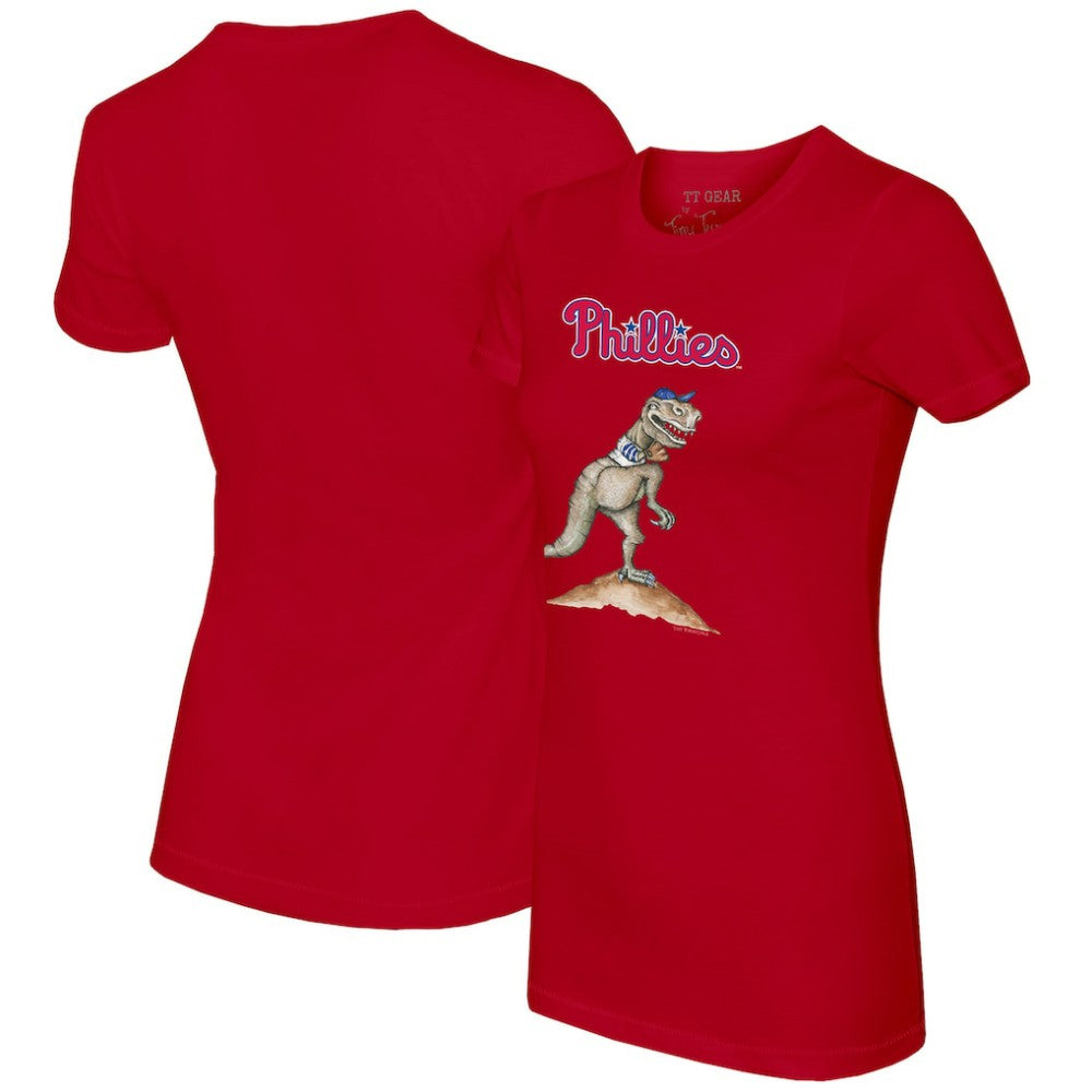 Philadelphia Phillies Tiny Turnip Women's TT Rex T-Shirt - Red T-shirts