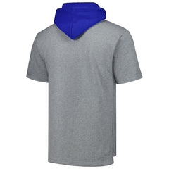Atlanta Braves Mitchell & Ness Postgame Short Sleeve Pullover Hoodie - Heather Gray Hoodies
