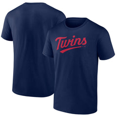 Minnesota Twins Fanatics Official Team Wordmark T-Shirt - Navy T-shirts