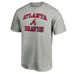 Atlanta Braves Heart & Soul T-Shirt - Heather Gray T-shirts