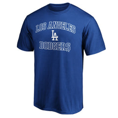 Los Angeles Dodgers Heart & Soul Team Logo T-Shirt - Royal T-shirts