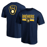Milwaukee Brewers End Game Team Wordmark T-Shirt - Navy T-shirts