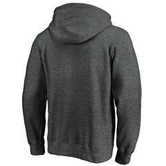 Los Angeles Dodgers Team Lock Up Wordmark Pullover Hoodie - Charcoal Hoodies