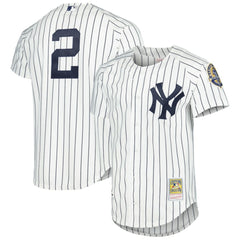 MLB Derek Jeter New York Yankees Mitchell & Ness Cooperstown Collection Authentic Jersey - White