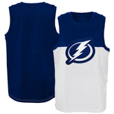NHL Tampa Bay Lightning Youth Revitalize Tank Top - White/Blue