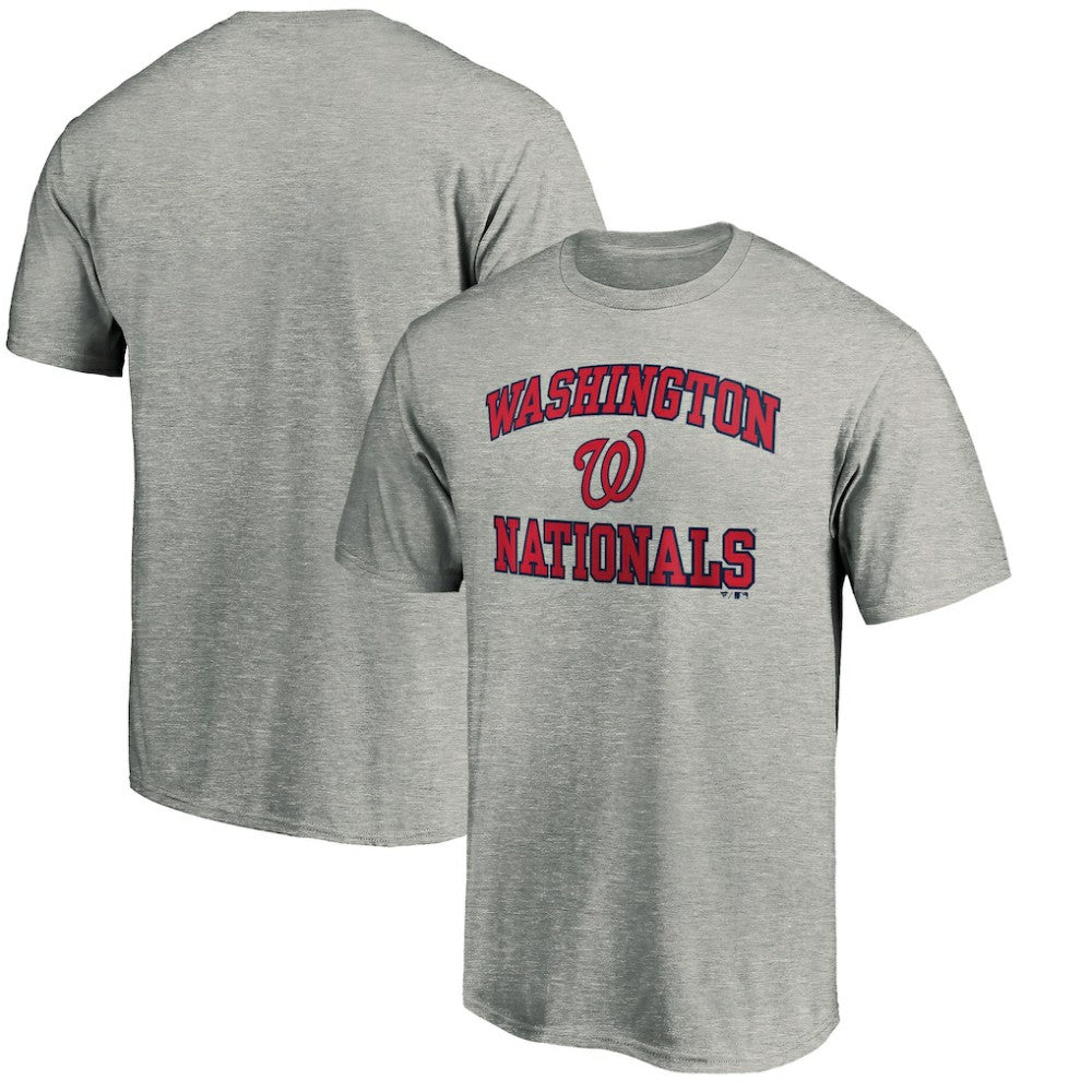 Washington Nationals Heart & Soul T-Shirt - Heather Gray T-shirts