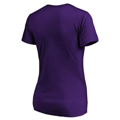 Colorado Rockies Women's Core Team Lock Up V-Neck T-Shirt - Purple T-shirts