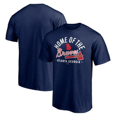 Atlanta Braves Hometown Collection Home of the Braves T-Shirt - Navy T-shirts