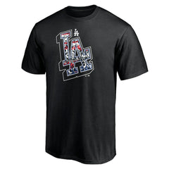 Los Angeles Dodgers Hometown Collection Tag T-Shirt - Black T-shirts