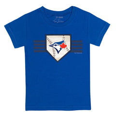 Toronto Blue Jays Tiny Turnip Youth Base Stripe T-Shirt - Royal T-shirts
