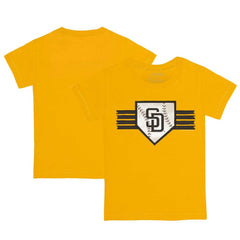 San Diego Padres Tiny Turnip Youth Base Stripe T-Shirt - Gold T-shirts