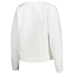 Los Angeles Lakers Concepts Sport Women's Sunray Notch Neck Long Sleeve Top White