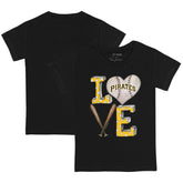 Pittsburgh Pirates Tiny Turnip Youth Baseball Love T-Shirt - Black T-shirts