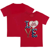St. Louis Cardinals Tiny Turnip Youth Baseball Love T-Shirt - Red T-shirts