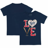 Minnesota Twins Tiny Turnip Youth Baseball Love T-Shirt - Navy T-shirts