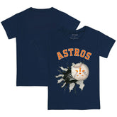 Houston Astros Tiny Turnip Youth Baseball Tear T-Shirt - Navy T-shirts