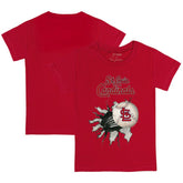 St. Louis Cardinals Tiny Turnip Youth Baseball Tear T-Shirt - Red T-shirts