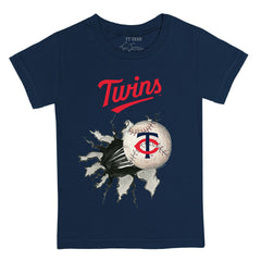Minnesota Twins Tiny Turnip Youth Baseball Tear T-Shirt - Navy T-shirts