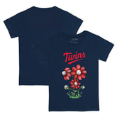 Minnesota Twins Tiny Turnip Youth Blooming Baseballs T-Shirt - Navy T-shirts