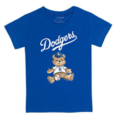 Los Angeles Dodgers Tiny Turnip Youth Teddy Boy T-Shirt - Royal T-shirts