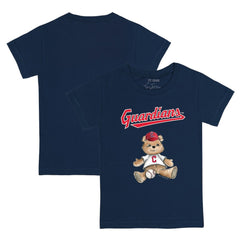 Cleveland Guardians Tiny Turnip Youth Teddy Boy T-Shirt - Navy T-shirts