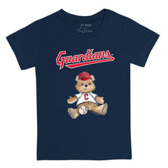 Cleveland Guardians Tiny Turnip Youth Teddy Boy T-Shirt - Navy T-shirts