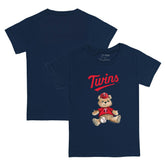 Minnesota Twins Tiny Turnip Youth Teddy Boy T-Shirt - Navy T-shirts